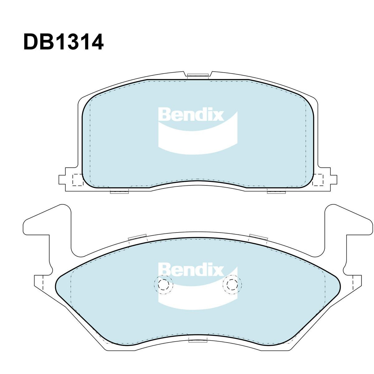 Bendix Brake Pads Set - Heavy Duty DB1314HD