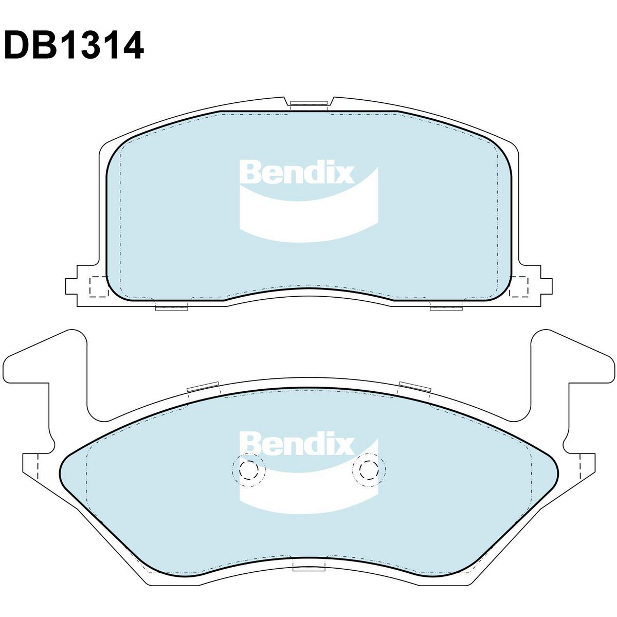 Bendix Brake Pads Set - Heavy Duty DB1314HD