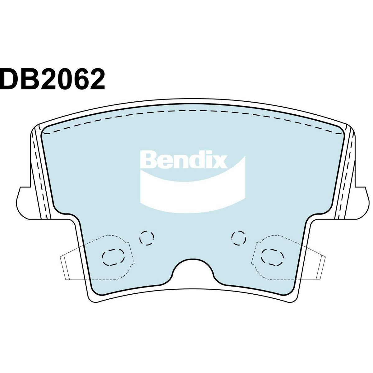 Bendix General CT Brake Pad Set Rear DB2062 GCT