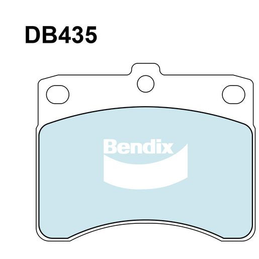 Bendix General CT Brake Pad Set Front DB435 GCT