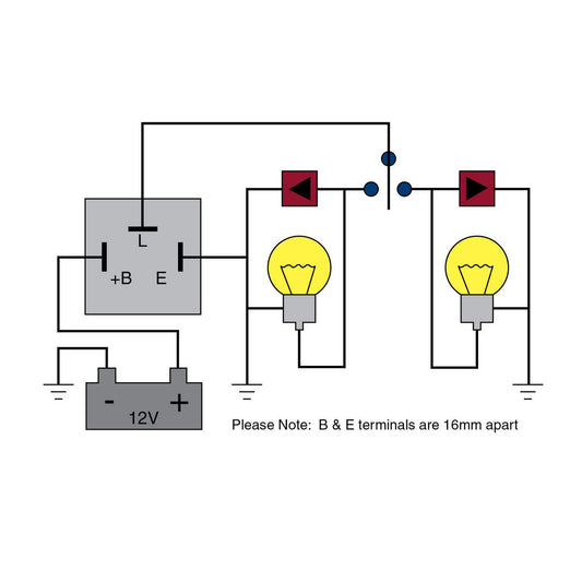 Tridon Flasher Relay 12V 3 Pin Outage EP34