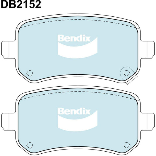 Bendix 4x4 Brake Pad Set Rear DB2152 -4WD