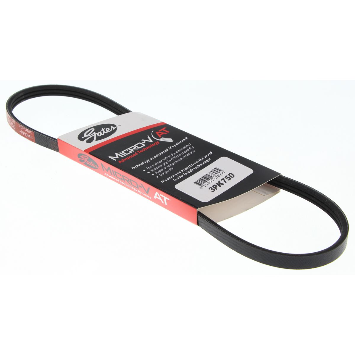 Gates Ribbed Belt 3PK750