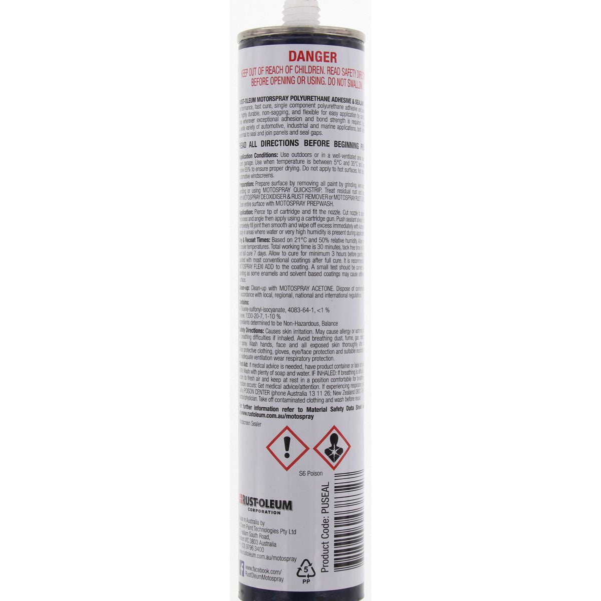 HiChem Motospray Polyurethane Adhesive & Sealant 380G PUSEAL