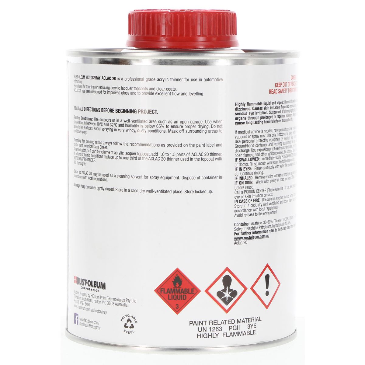 HiChem Acrylic Thinner 1Ltr A201