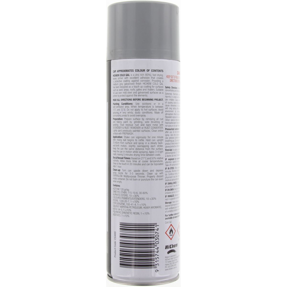 Hichem Cold Gal Spray 400G CG400