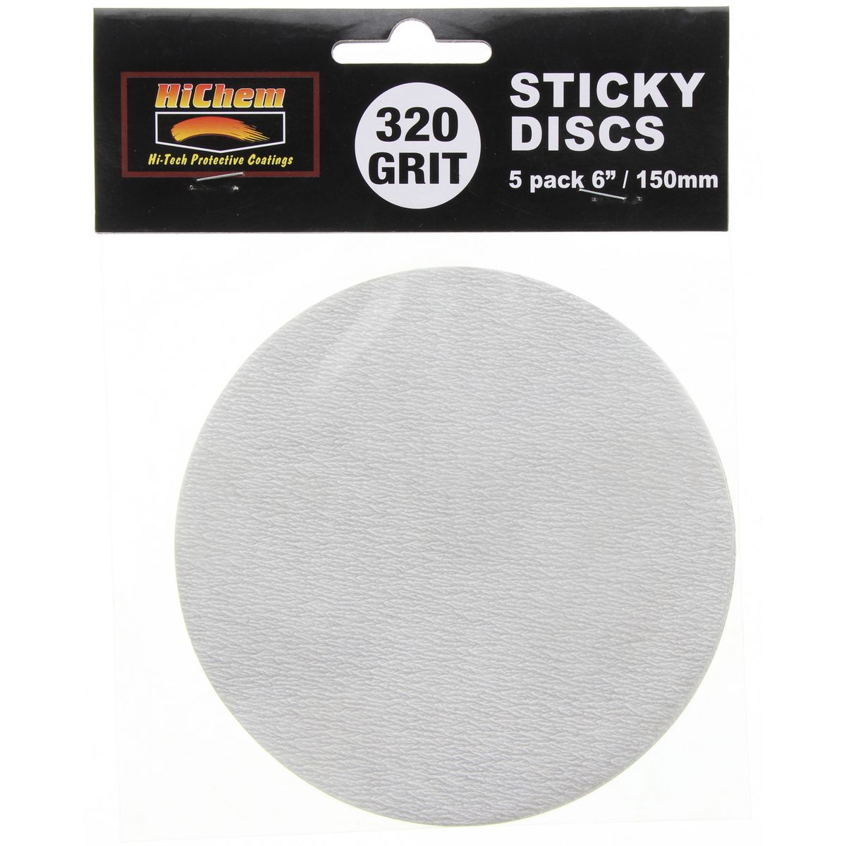 HiChem Sticky Discs 152Mm/6In 5Pk 320G DSDR320