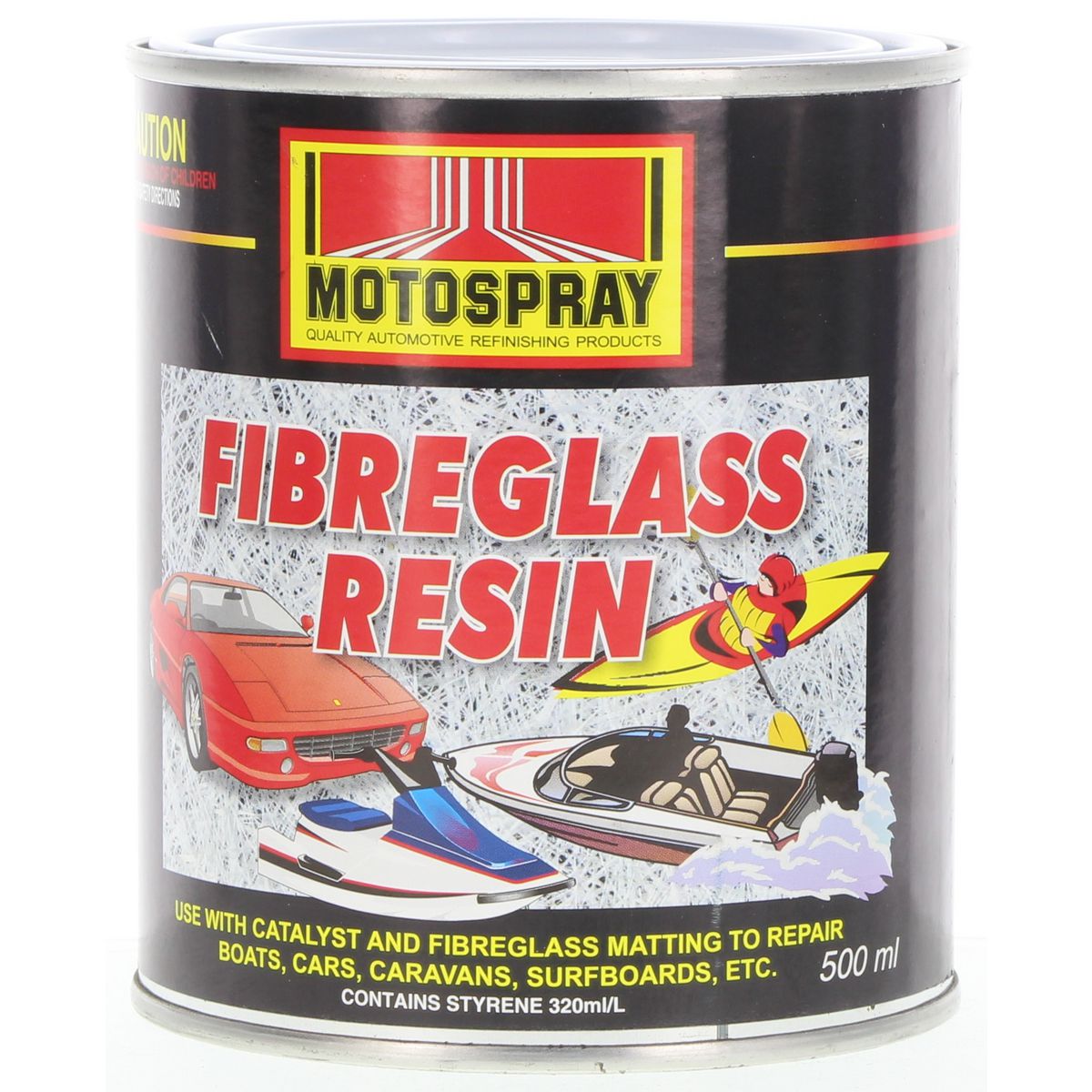 HiChem Motospray Fibreglass Resin 500Ml FGR500