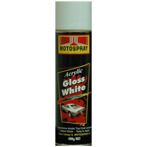 HiChem Motospray Acrylic Gloss White 400G GW400