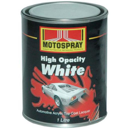 HiChem Motospray Acrylic Gloss White 1Ltr HOW1