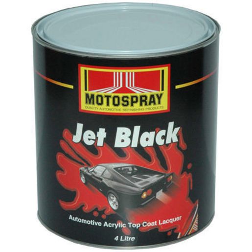 HiChem Motospray Acrylic Gloss Black 4Ltr JB4