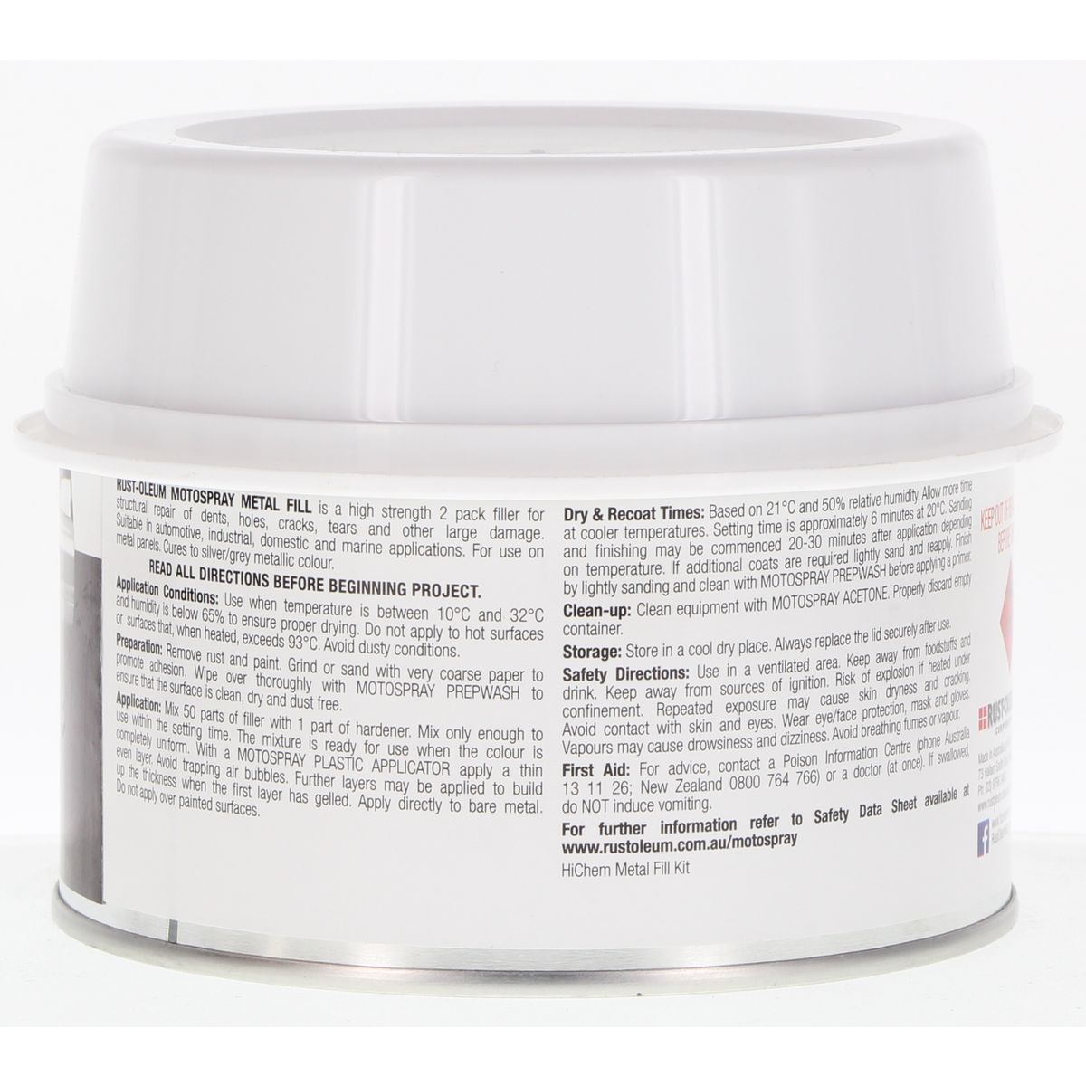 HiChem Motospray Metal Reinforced Filler 500G MET500