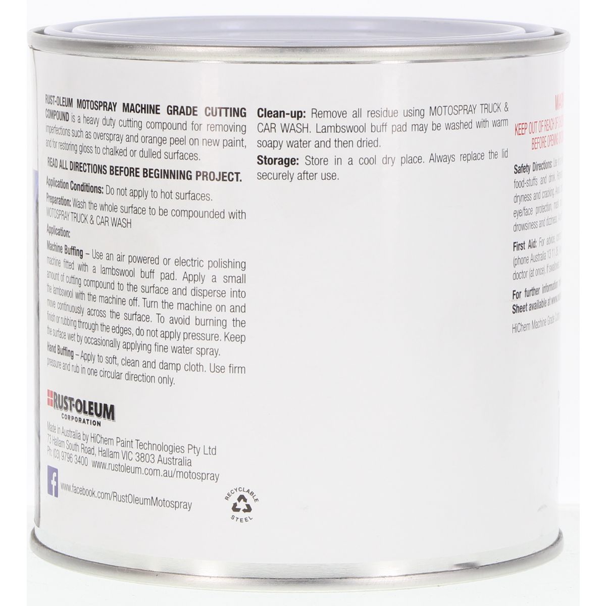 HiChem Motospray Cutting Compound 1Kg MG1