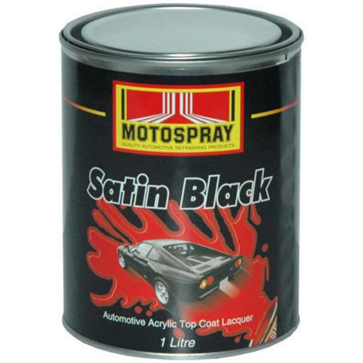 HiChem Motospray Acrylic Satin Black 1Ltr SB1
