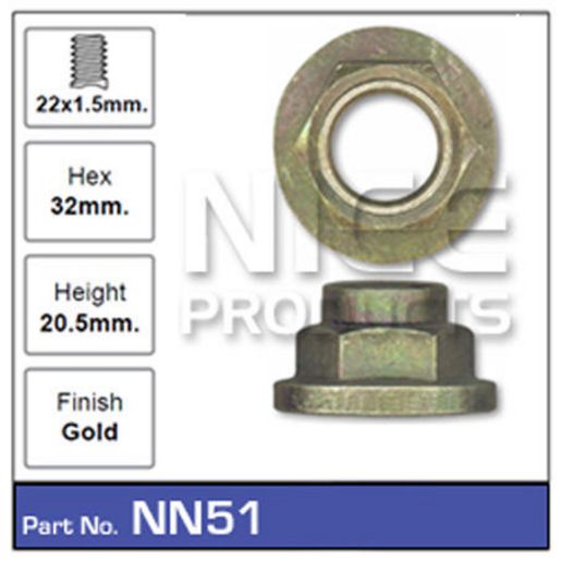 Nice Products Hub Nut NN51