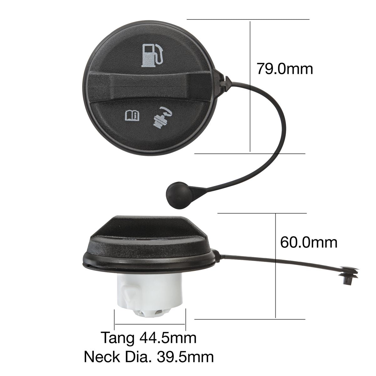Tridon Fuel Cap (Non Locking) TFNL243