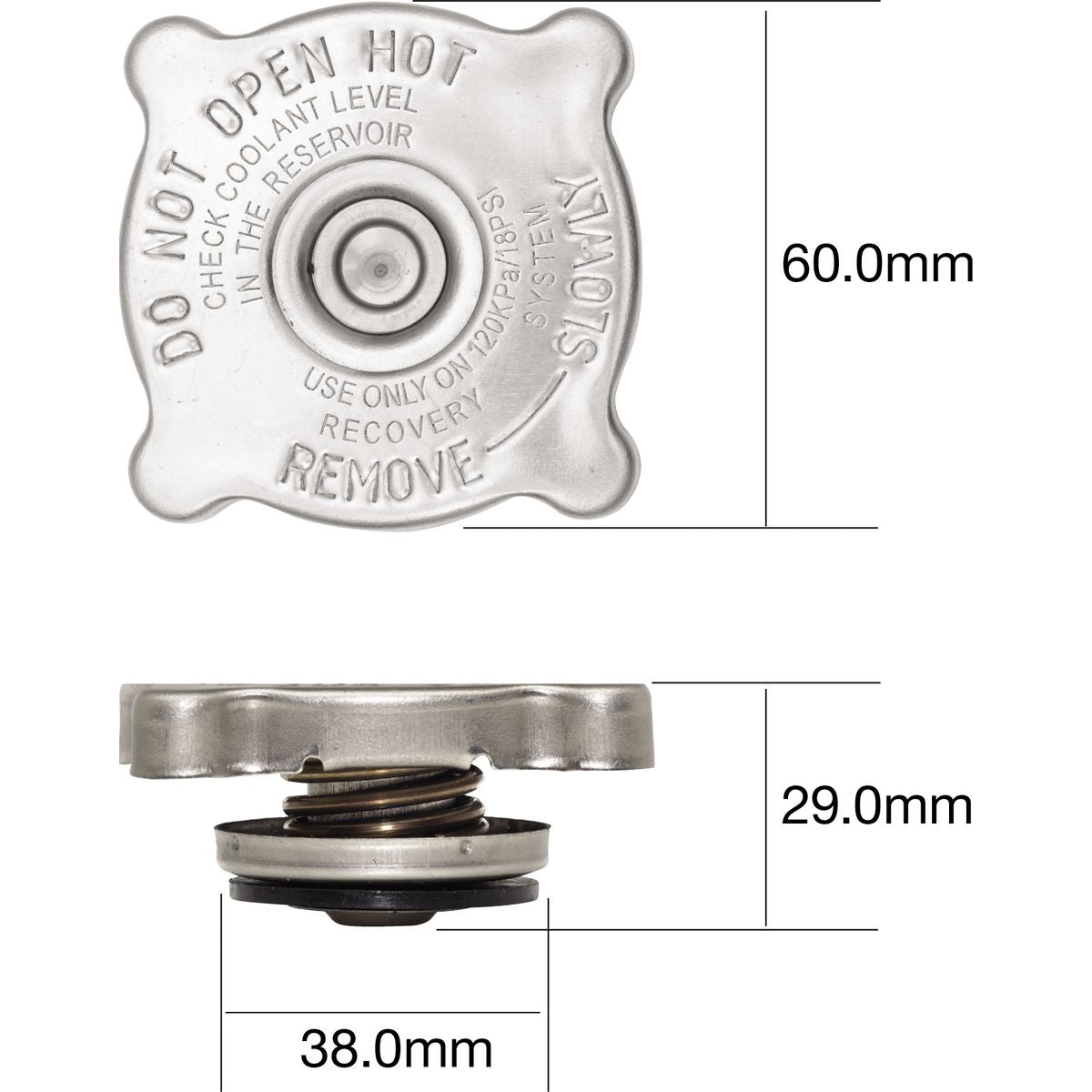 Tridon Recovery Radiator Cap CO18125