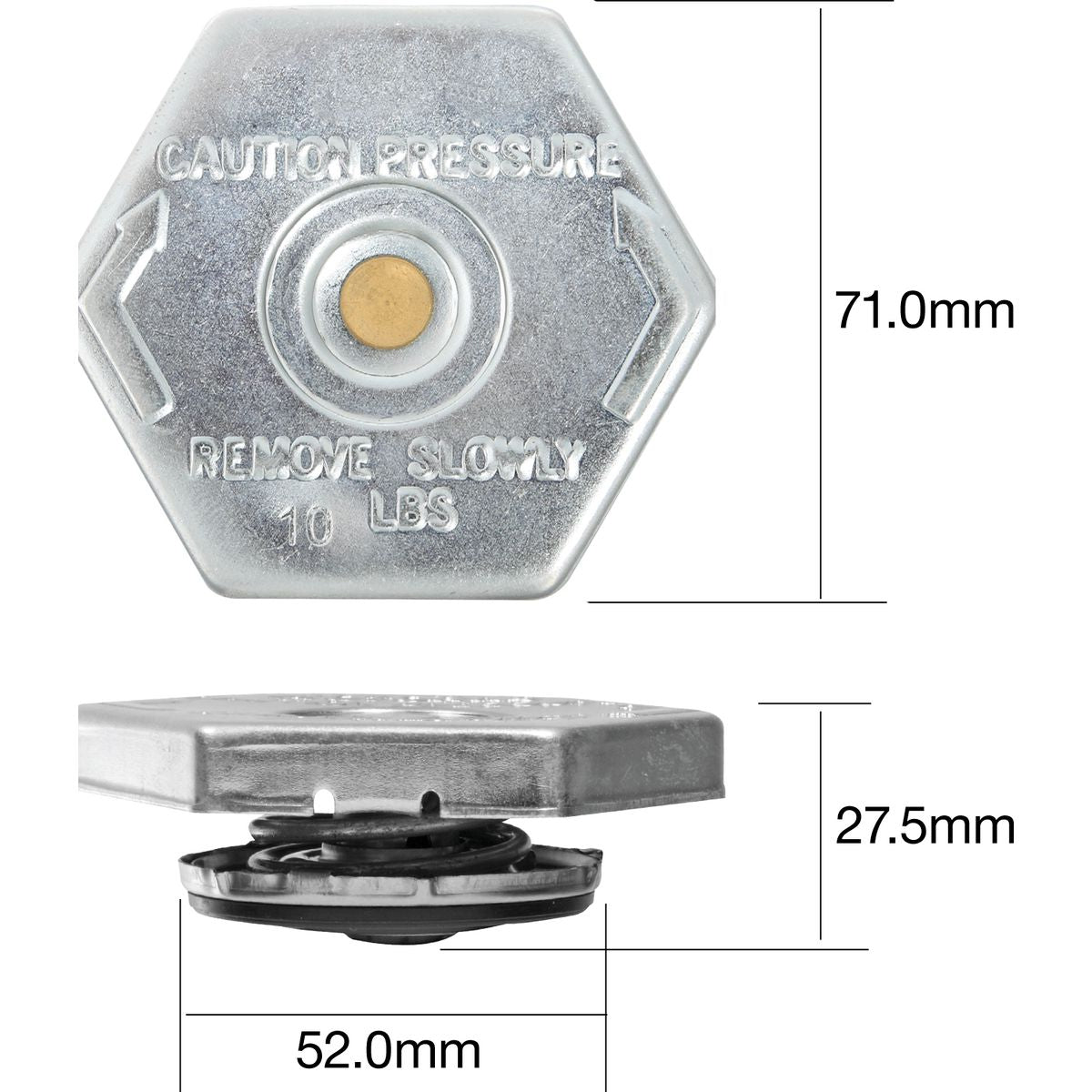 Tridon Non Recovery Radiator Cap CP0750