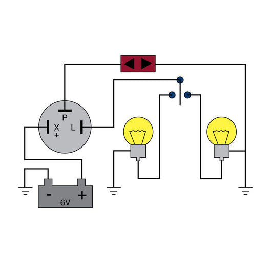 Tridon Flasher Relay 6V 3 Pin TF63
