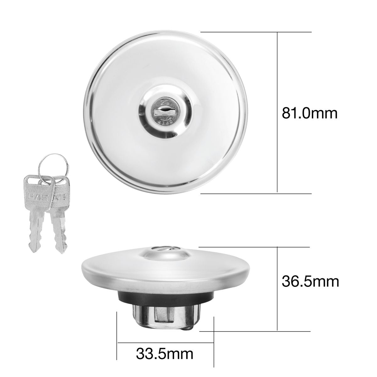 Tridon Fuel Cap (Locking) TFL223V
