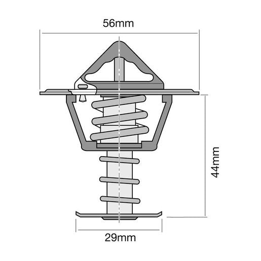 Tridon Thermostat (High Flow) 56mm OD TT281-180