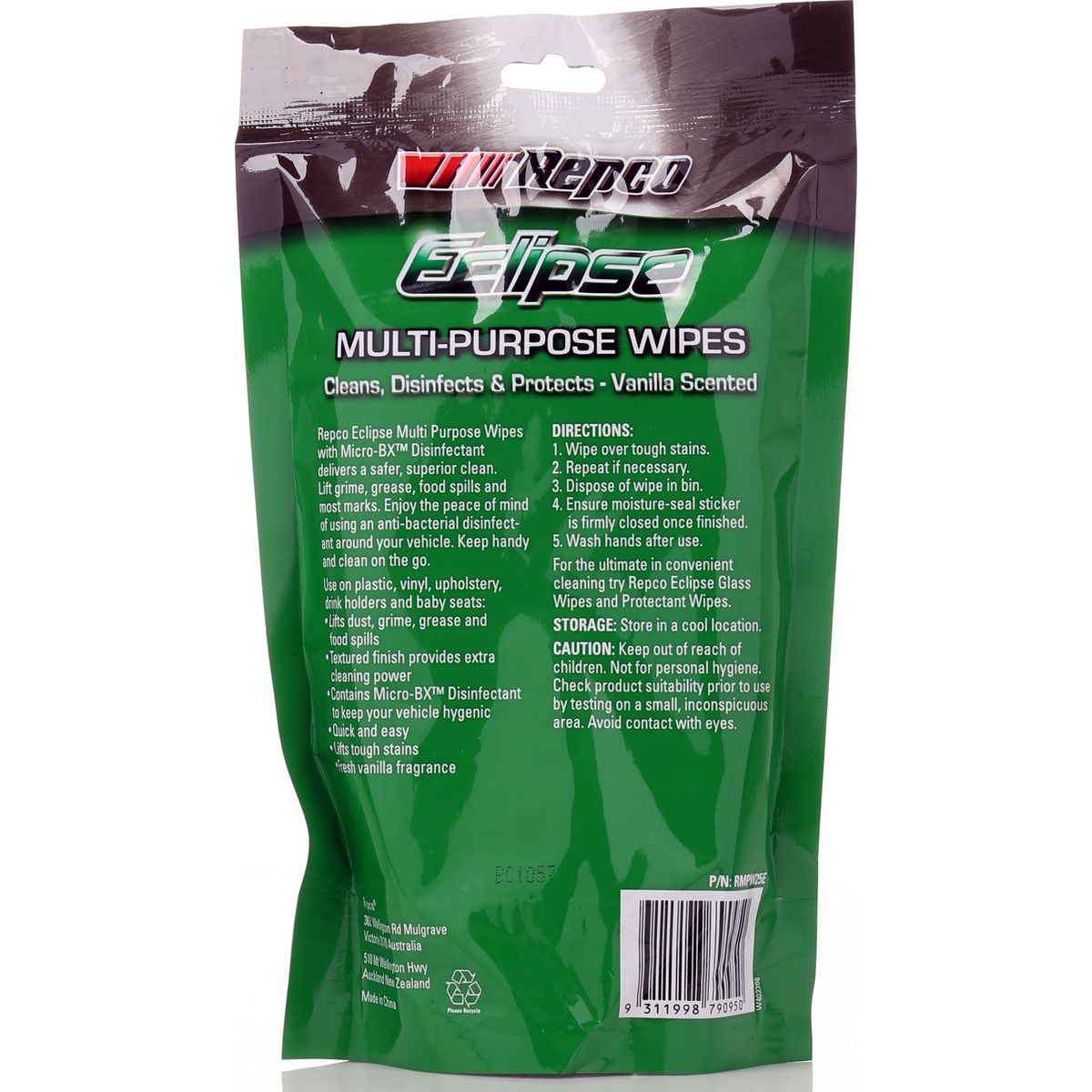 Eclipse Multi Purpose Cleaning Wipes 25Pk RMPW25E