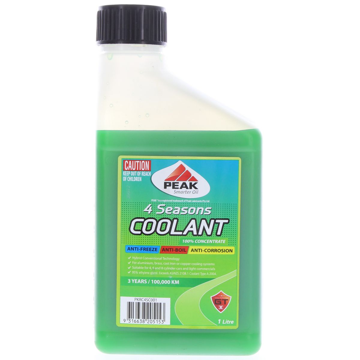 Peak All Seasons Anti Freeze Anti Boil Radiator Coolant 1Ltr RAF-1