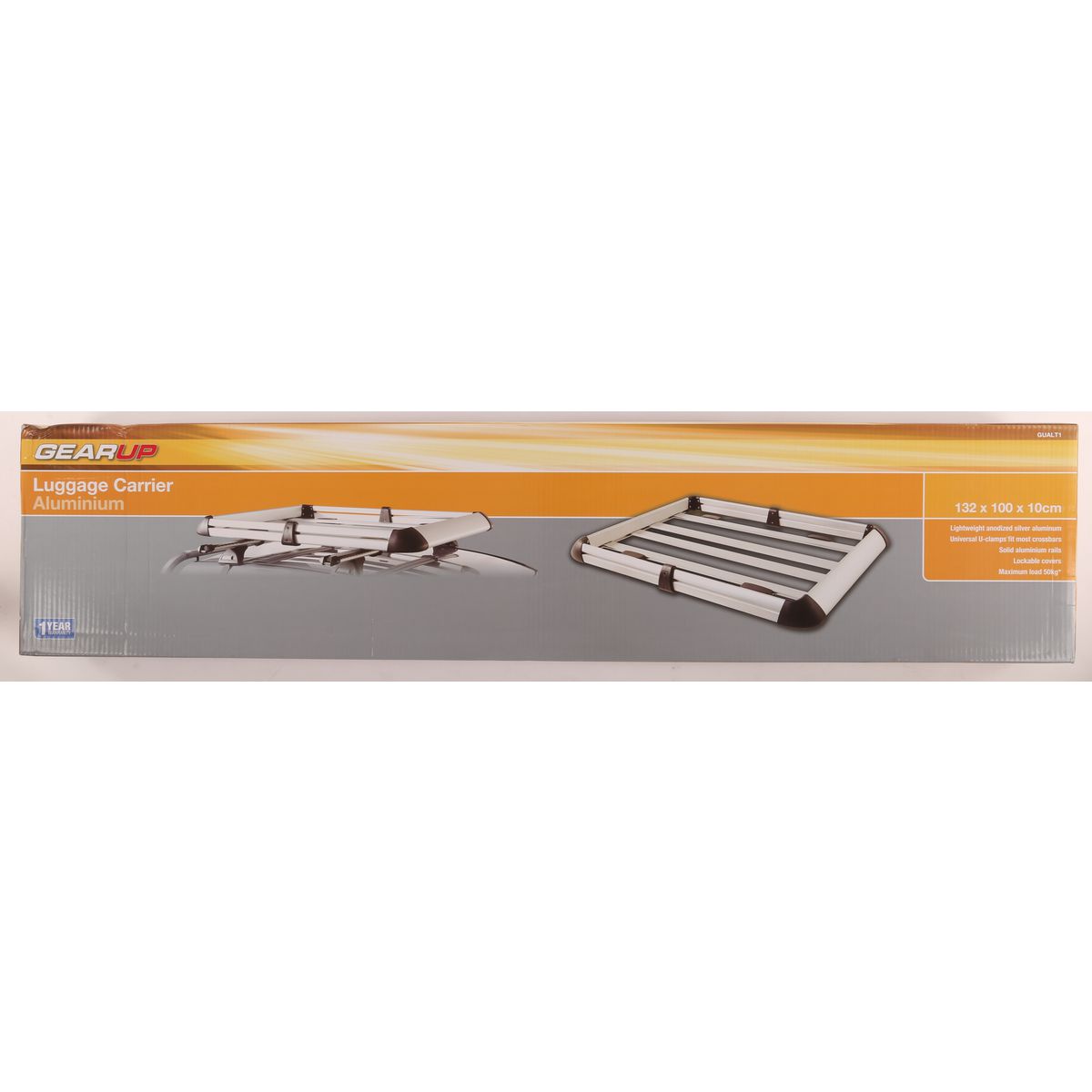 Gearup Aluminium Roof Luggage Tray 132x100x10cm Max. 50KG GUALT1