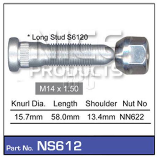Nice Products Wheel Nut & Stud NS612