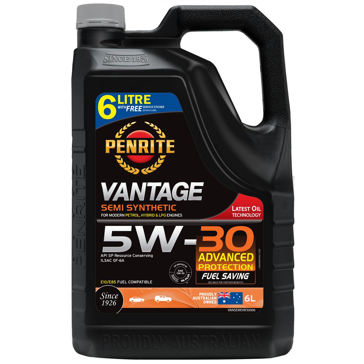 Penrite Vantage Semi Synthetic 5W-30 Engine Oil 6L