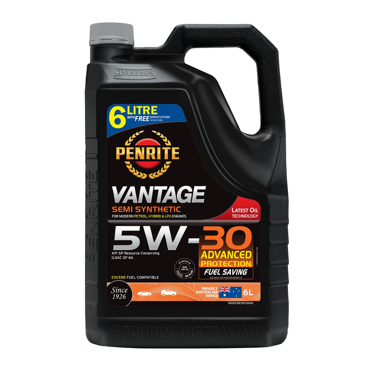Penrite Vantage Semi Synthetic 5W-30 Engine Oil 6L