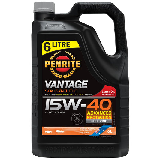 Penrite Vantage Semi Synthetic 15W-40 Engine Oil 6L