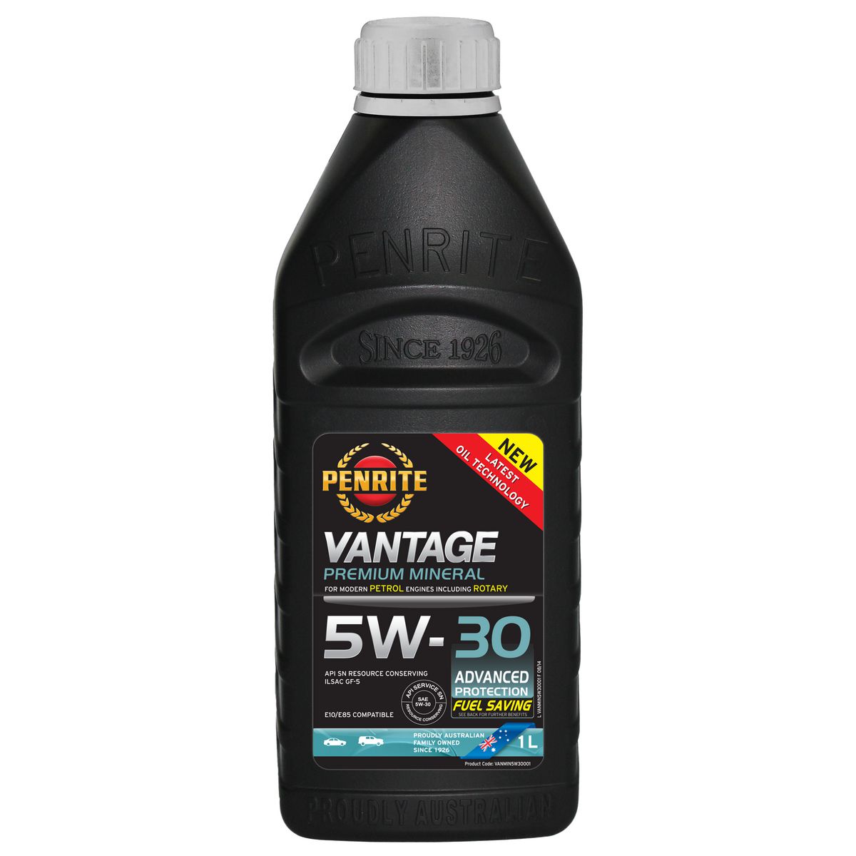 Penrite Vantage Premium Mineral 5W-30 Engine Oil 1L
