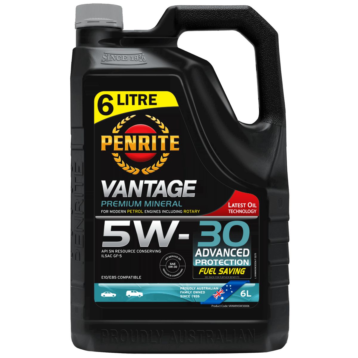 Penrite Vantage Premium Mineral 5W-30 Engine Oil 6L