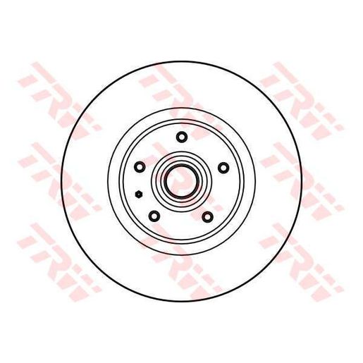 TRW Disc Brake Rotor 287Mm DF1684S