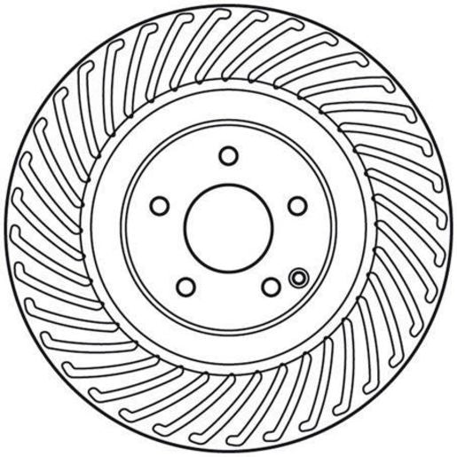 TRW Disc Brake Rotor 345Mm DF6004S
