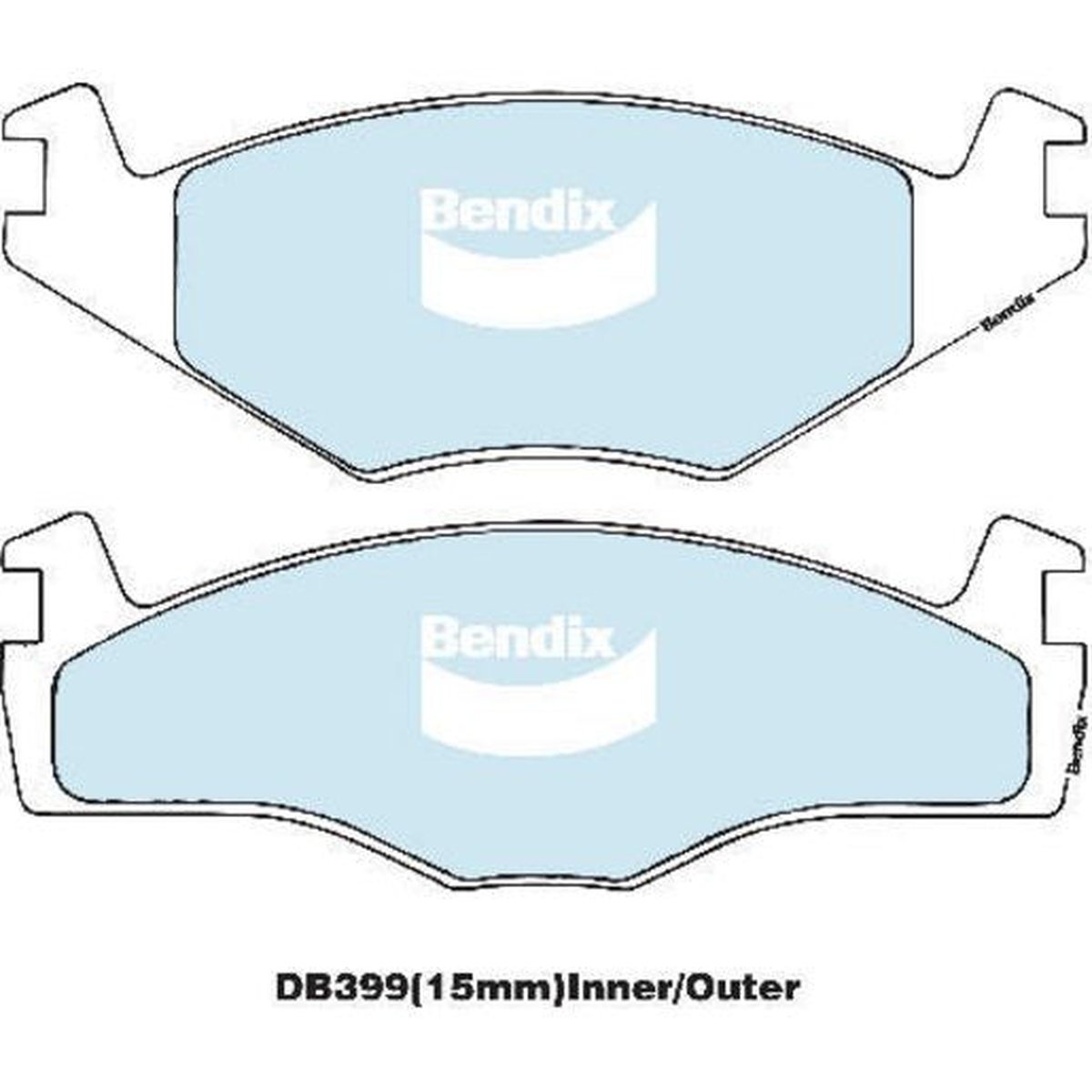 Bendix EURO Brake Pad Set Front DB399 EURO+