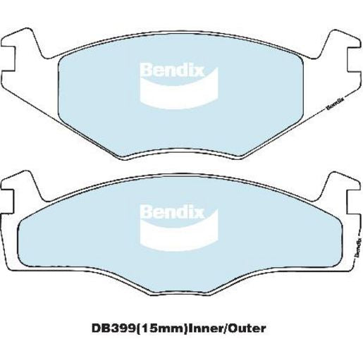 Bendix EURO Brake Pad Set Front DB399 EURO+