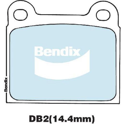 Bendix EURO Brake Pad Set Rear DB2 EURO+