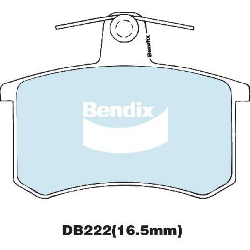 Bendix EURO Brake Pad Set Rear DB222 EURO+