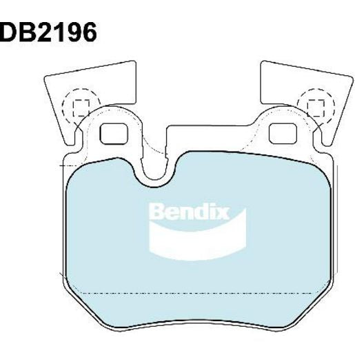 Bendix EURO Brake Pad Set Rear DB2196 EURO+