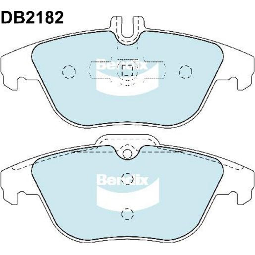 Bendix EURO Brake Pad Set Rear DB2182 EURO+