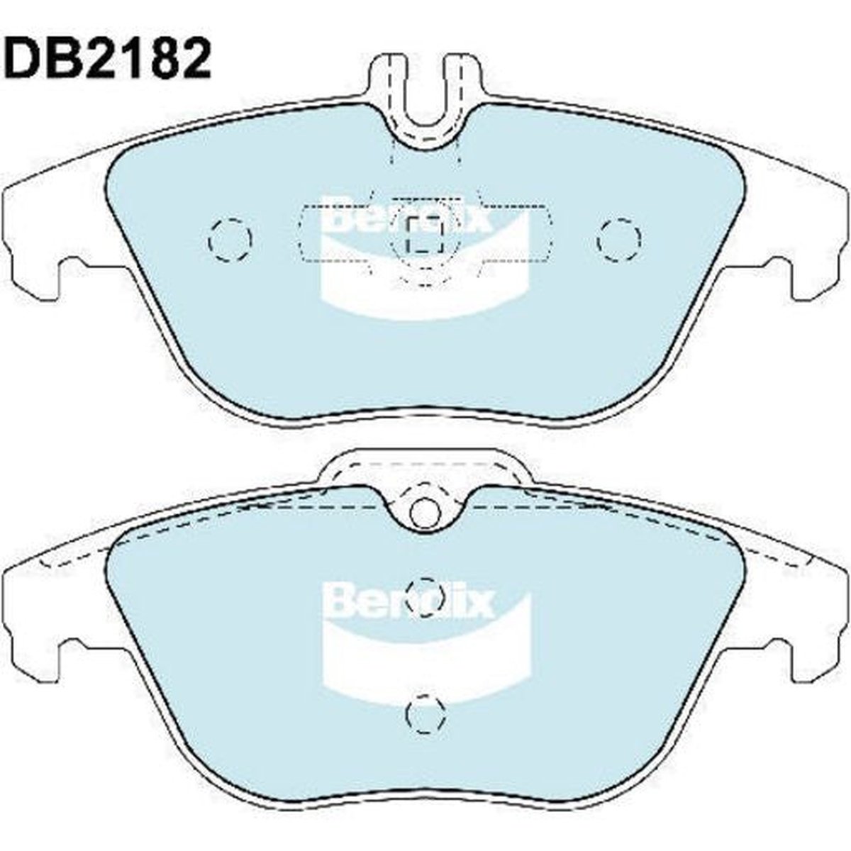 Bendix EURO Brake Pad Set Rear DB2182 EURO+