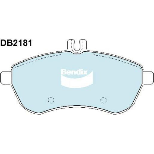 Bendix EURO Brake Pad Set Front DB2181 EURO+