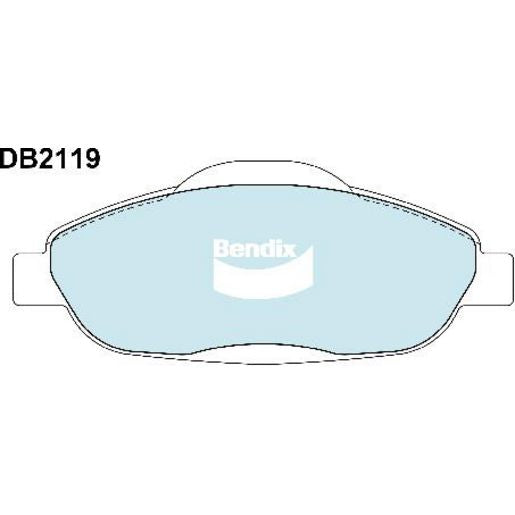 Bendix EURO Brake Pad Set Front DB2119 EURO+