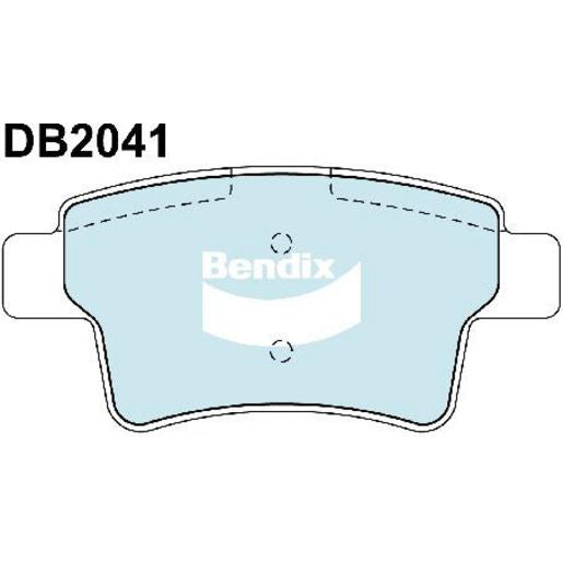 Bendix EURO Brake Pad Set Rear DB2041 EURO+