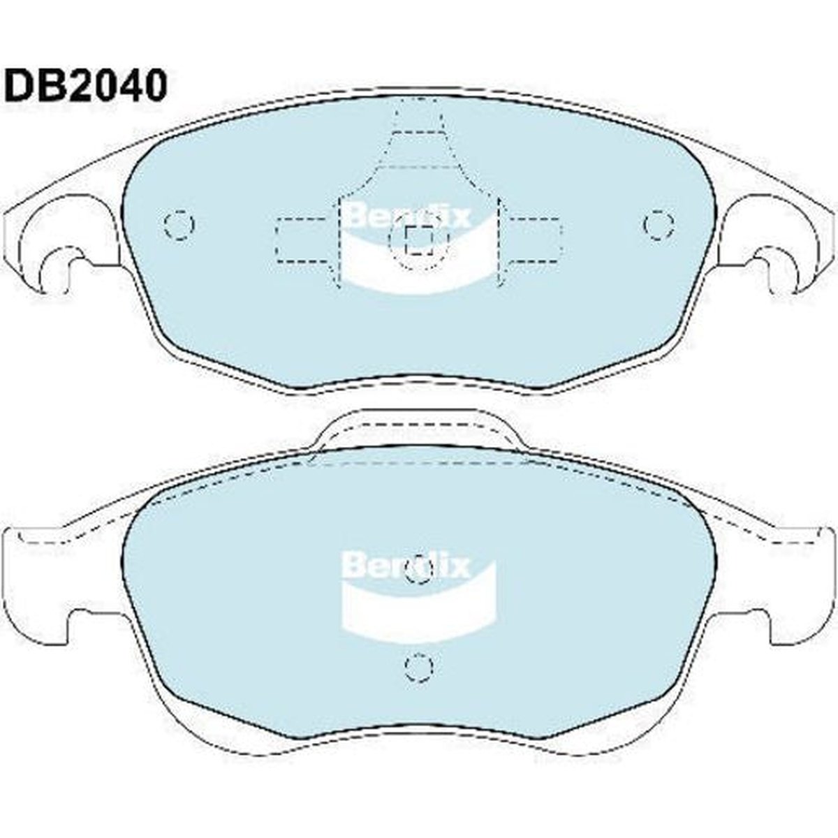Bendix EURO Brake Pad Set Front DB2040 EURO+