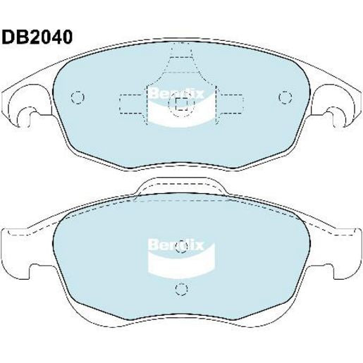 Bendix EURO Brake Pad Set Front DB2040 EURO+
