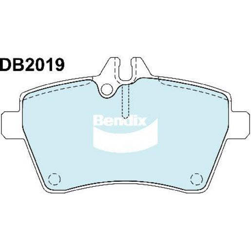 Bendix EURO Brake Pad Set Front DB2019 EURO+