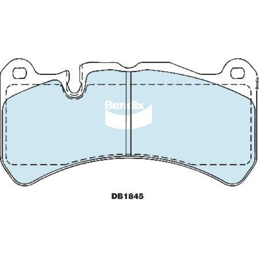 Bendix EURO Brake Pad Set Front DB1845 EURO+